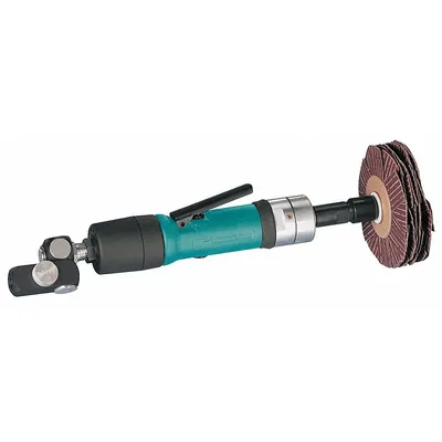 DYNABRADE Air Finishing Sander: 4 in Max, 0.4 hp, 22 cfm, 1/4 in NPT, 1/2 in Arbor - Inline-Mount Finishing Tools