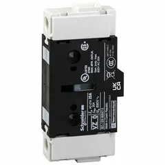 The SCHNEIDER VZ2 is an additional pole module designed for use with the Tesys Vario Series. It provides loadbreak functionality without fuses, rated at 40 A and 690V AC. This module is used in industrial motor control and distribution applications to add an extra pole to the switch configuration.