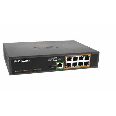 BV TECH POE-SW801 8-Port PoE Switch - Video Surveillance Power Over Ethernet Devices