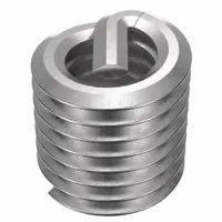 HELI-COIL Helical Insert: Tanged Tang Style, Screw-Locking, M4-0.70 Thread Size, Plain, 100 PK (MPN A4184-4CN060)