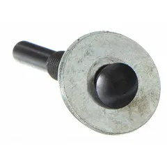 This nut lock-type wheel arbor from 3M is designed for 1/4 in wheel arbors and accommodates wheel thicknesses from 1/4 in to 1 in. It enables secure mounting of abrasive wheels for finishing and surface conditioning operations in industrial metalworking and fabrication applications.