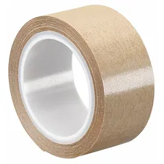 3M 950 is a general purpose adhesive transfer tape with a permanent acrylic bond on a glassine paper liner. Supplied as a 6-pack, each roll is 5 yards long and 5 mil thick. The transparent tape is used for bonding films, foils, and nameplates in industrial assembly applications.