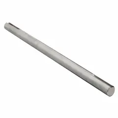 Replacement shaft for HVACR equipment, used in fans, blowers, and motor assemblies. Supports rotating components in commercial and industrial ventilation systems for power transmission and alignment.