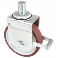 APPROVED VENDOR Stem Caster: Swivel, 8 in Wheel Dia., 1 3/4 in Wheel Wd, Nythane, 1 1/2 in Stem Dia. (MPN SJE 200 NT0E B21)