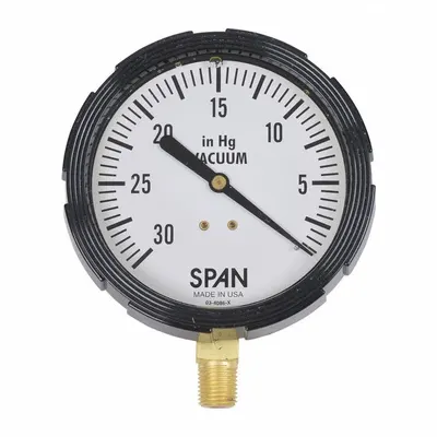 CHERNE Vacuum Test Gauge for Plate Style Manhole Testers - Replacement Parts for Pipe Testing Equipment