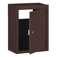 Receptacle: Not USPS Master Lock Compliant, 1 Doors, Horizontal, 19 in H x 15 in W x 7 1/2 in D (MPN 2256BRZ)