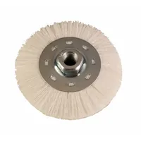 DICO Abrasive Wheel Brush: Nylon, 4 1/2" Dia x 1/2" Wd, 5/8"-11 Arbor, 0.022 in Fill (MPN 7200086)