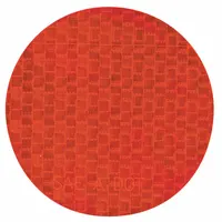 Floor Marking Tape: Circle, Solid, Red, No Legend, 3 in, 20 mil Tape Thick, INCOM, RR, 50 PK (MPN RR350RD)