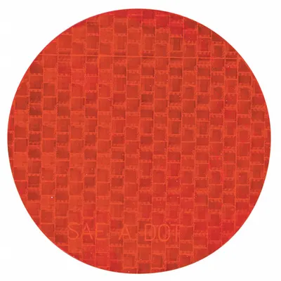 INCOM MANUFACTURING Floor Marking Tape: Circle, Solid, Red, No Legend, 3 in, 20 mil Tape Thick - Circle-Shaped Floor Marking Tape