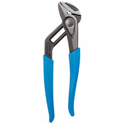 CHANNELLOCK SpeedGrip Quick Adjust Tongue/Groove: Flat, Push Button, 2 in Max Jaw Opening - Flat-Jaw Tongue & Groove Pliers