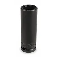PROTO Impact Socket: 1/2 in Drive Size, SAE, 1 in Socket Size, 8-Point, Deep, 3 1/2 in Overall Lg (MPN J7332S)