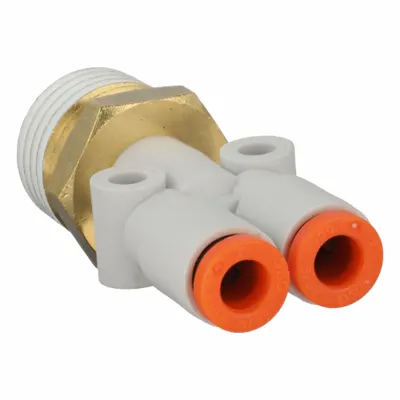 SMC KQ2U03-35AS Push-Fit Wye Fitting - Polybutylene & Brass Tube Fittings