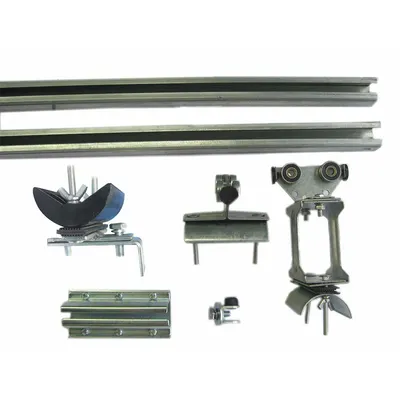 Dayton Festoon System Kit: C-Rail, 20 ft – 20 ft, 42 ft Min Cable/Hose Required - Track Festoon Kits
