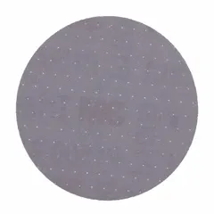 This 3-inch diameter disc features 1500-grit silicon carbide abrasive on a film backing for fine finishing. The Hookit attachment system enables quick disc changes without adhesive. Suitable for paint preparation and finishing on various surfaces.