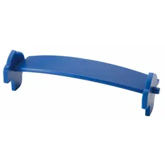 Airflow deflector accessory for 3M PAPR blowers. Includes four-point textile straps for secure attachment. Redirects airflow to improve user comfort and fit in powered air-purifying respirator systems.