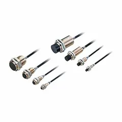 Shielded inductive cylindrical proximity sensor with normally closed (NC) output. Operates on 10-30V DC supply. Three-wire configuration with non-terminated cable. Suitable for non-contact detection of metal objects in industrial automation applications such as position sensing and part presence detection.