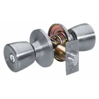 MASTER LOCK Door Lockset: Office Knob Locksets, Nickel (MPN TU0115KA4S)