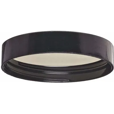 WHEATON Cap: 59 mm Dia, Black, Phenolic, Rubber, 58-400 mm Screw Closure Size, Autoclavable - Screw On Caps