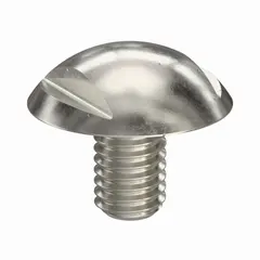 M5x0.80 thread size, 8 mm length, truss head, spanner drive, plain 316 stainless steel. Width across flats 8 mm. Used for hygienic panel fastening in food processing, pharmaceutical, and sanitary equipment.