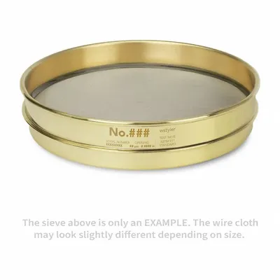 ADVANTECH Standard Stainless Steel Cloth Test Sieve: Stainless Steel, 8 in Outside Dia - Standard Stainless Steel Cloth Test Sieves