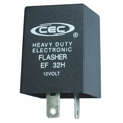 OEM APPROVED VENDOR 2-Terminal Flasher Relay, 11-15V DC, 60-120 Flashes/Min - Flasher Relays
