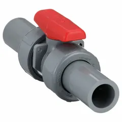 This CPVC ball valve features a straight body with socket x socket connections and a standard port ball port. The tee handle enables manual flow control. Suitable for use in CPVC piping systems handling water, chemicals, or corrosive fluids.