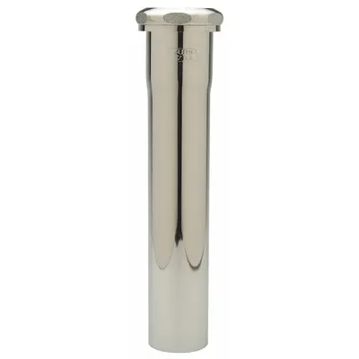 ZURN Extension: Brass, Chrome, Silver, 1 1/2 in Nominal Pipe Size, 12 in Overall Lg - Drain Length Extensions