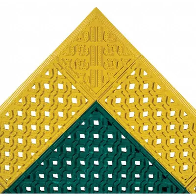 NOTRAX Drainage Mat: 3 ft x 3 1/2 ft, 7/8 in Thick, Perforated Drainage Pattern - Eyewash Station Drainage Mats