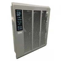 DAYTON Recessed Electric Wall-Mount Heater: 4000 W, 277V AC, Single Phase, 277V AC, 1-phase, Gray