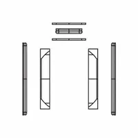 PARKER Ball Valve Seal Kit: 3/8" Ball Valve Seal Kit, BVHP, Fluorocarbon, SKBVHP061V20