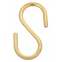 Hook: S Hook, 1 1/2 in Lg, 3/8 in Opening Size, 3/8 in Inside Dia., 1 1/2 in Outside Dia, 100 PK (MPN 23304)