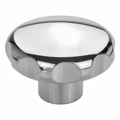 JW WINCO Corrosion-Resistant Fluted Knob with Threaded Hole - Corrosion-Resistant Fluted Knobs with Threaded Hole
