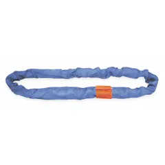Endless round sling constructed from polyester with a 15 ft sling length and 1 3/4 in body diameter. Suitable for lifting and rigging applications where flexibility and load surface protection are required. The endless design enables multiple hitch configurations such as choke, basket, and vertical lifts.