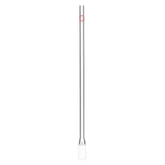 This KIMBLE glass test tube has a 13 mm body diameter and 250 mm overall height with a round bottom. It is colorless, not graduated, and does not include a closure. Suitable for general laboratory heating, mixing, and sample storage.