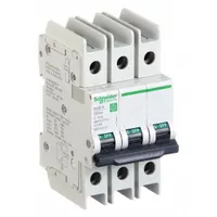 SCHNEIDER ELECTRIC IEC Miniature Circuit Breaker: 10 A Amps, 14kA at 120/240V AC, Screw Clamp, C (MPN M9F42310)