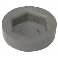 APPROVED VENDOR Floor Protector Cap: 1 in x 1 in x 1/4 in, Post Inserts, Polypropylene, Matte, Gray