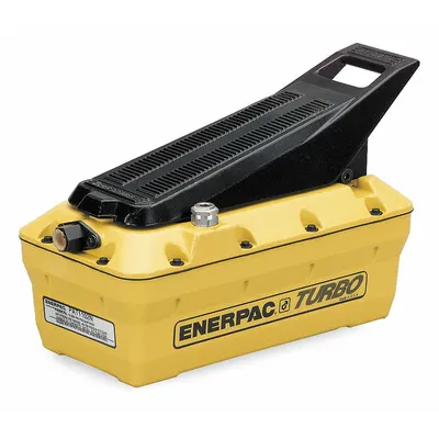 ENERPAC Air Hydraulic Pump: 10,000 psi Max. Op Pressure, 127 cu in Reservoir Capacity - Low-flow Air-Operated Hydraulic Pump Units