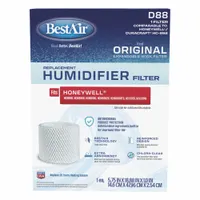 Humidifier Wick: Humidifier Wick, Portable Humidifier, Cellulose, Antimicrobial-Coated, 1 Pads (MPN D88-PDQ-4)