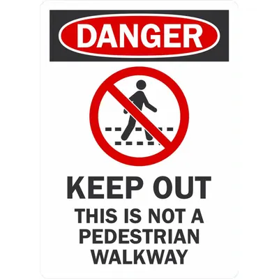 LYLE Not A Through Street Sign, 10 in x 14 in, Aluminum, Non-Reflective - Not A Through Street Signs