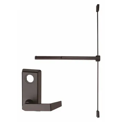 VON DUPRIN 22L-06-4-313 Rim Exit Device, Bronze, Touchbar, Lever Trim - Rim Push Bars