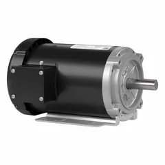 Totally enclosed fan-cooled (TEFC) 3-phase AC motor rated 1 hp at 230/460V AC, 60 Hz. Full load current 3.8/1.9 A, nameplate speed 1140 RPM. Suitable for general-purpose industrial applications such as pumps, fans, conveyors, and compressors in environments requiring protection from dust and moisture.