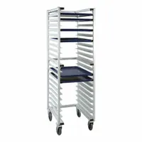NEW AGE INDUSTRIAL Nesting "U" Type Pan Rack: 20 Slots, 3 in Betw Shelves, 20 3/8 in Wd, 26 in Dp (MPN 1331U)