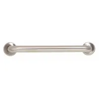 TRIMCO Wall Grab Bar: 36 in Lg, 1 1/4 in Dia, Copper Alloy, Satin (MPN 1198-1-36.710CU)
