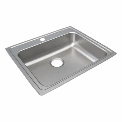 JUST MANUFACTURING One-Bowl Counter-Mounted Kitchen & Bar Sink - One-Bowl Counter-Mounted Kitchen & Bar Sinks without Faucets
