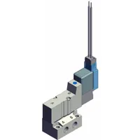 Solenoid Air Control Valve: Five-Way / Two-Position, SYJ3000, Single Solenoid, 24V DC, Plug-In (MPN SYJ3143-5MZ-M5)
