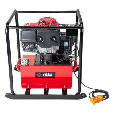 BVA HYDRAULICS Gas Powered Hydraulic Power Unit: 3 gpm, 10,000 psi Max. Pressure - Frame Mount Gas Powered Hydraulic Power Units