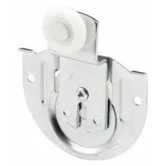 This hanging door roller from PRIME-LINE is designed for sliding door applications. It measures 3-3/4 inches in width and supports a maximum weight of 60 lb per pair. Suitable as a replacement component for maintenance or repair of sliding doors.