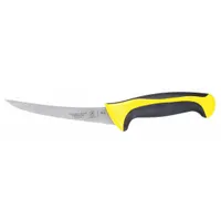 MERCER CUTLERY Boning Knife: Curved, 6 in Overall Lg, Steel Blade, Santoprene/Polypropylene Handle (MPN M23820YL)