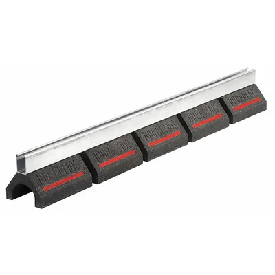 DURA-BLOK Pipe Support Block: Rubber Base, Electroplated Cast Iron - Support Blocks with Strut Channel