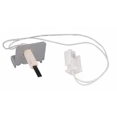 Hot surface igniter for gas-fired furnaces and heating systems. Generates high heat to ignite the gas burner, ensuring reliable startup. Used as a replacement component in residential and light commercial HVAC applications.
